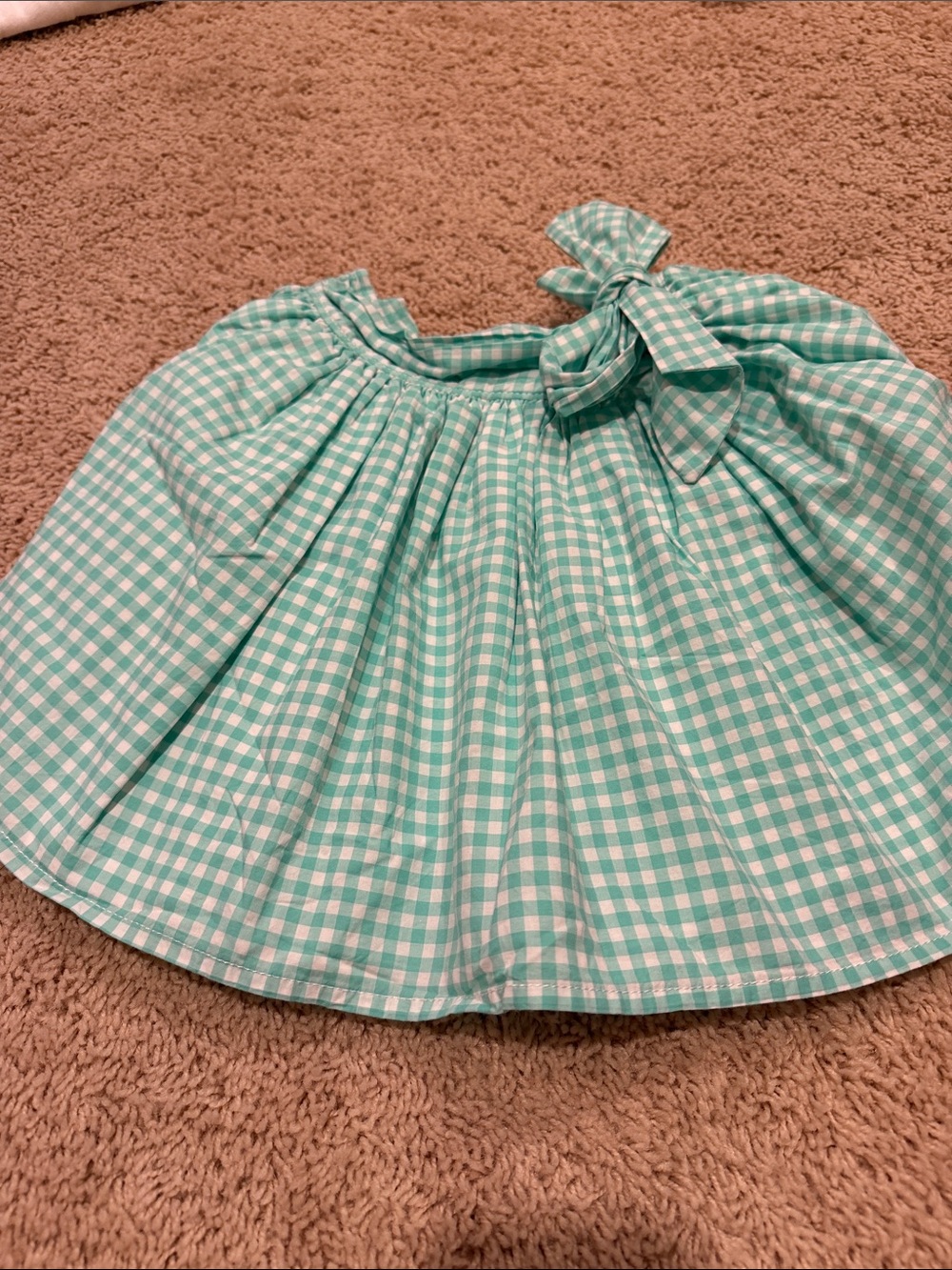 Carter's Mint Gingham Skirt with Side Bow and Matching Top - Picture 6 of 6